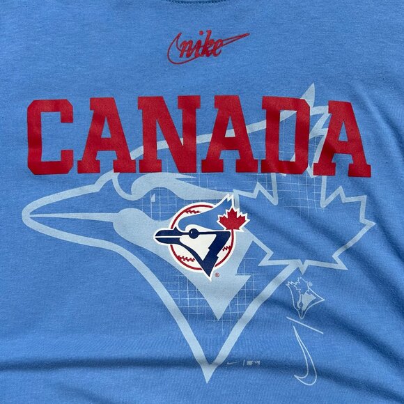 Nike Toronto Blue Jays MLB Baseball Canada T Shirt Men's Sz L - Picture 2 of 7